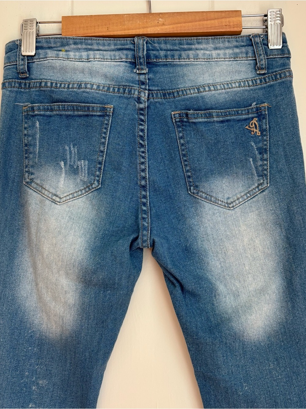 VIP Blue Ripped Skinny Jeans - Picture 6 of 6